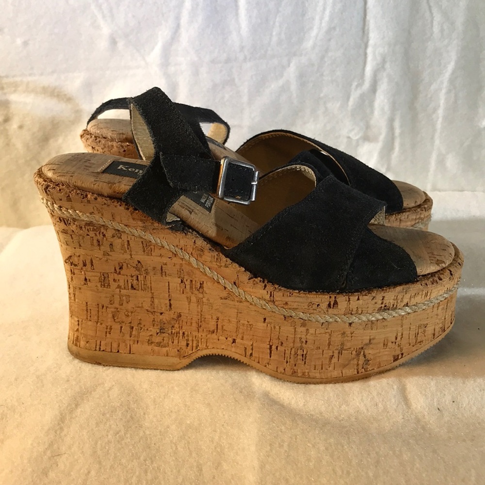 Kenneth Cole New York platform wedges sandals Sz 5